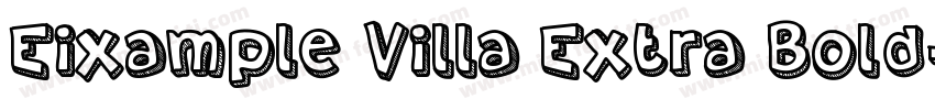 Eixample Villa Extra Bold字体转换